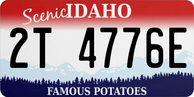 ID license plate 2T4776E