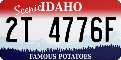 ID license plate 2T4776F