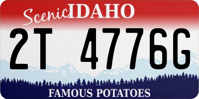 ID license plate 2T4776G