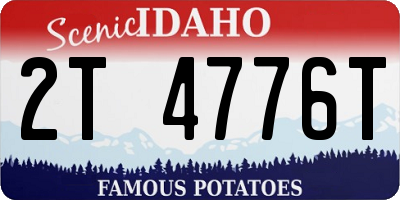 ID license plate 2T4776T