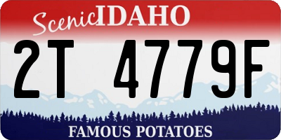 ID license plate 2T4779F