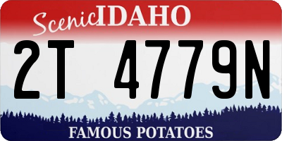 ID license plate 2T4779N