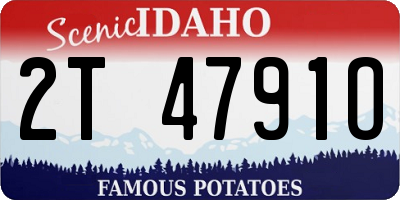 ID license plate 2T4791O