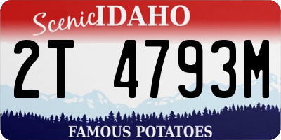 ID license plate 2T4793M