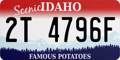 ID license plate 2T4796F