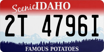 ID license plate 2T4796I