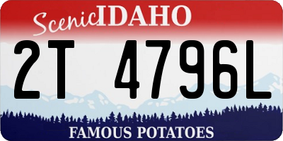 ID license plate 2T4796L