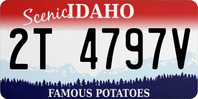 ID license plate 2T4797V