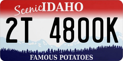 ID license plate 2T4800K