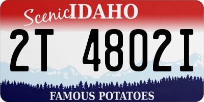 ID license plate 2T4802I