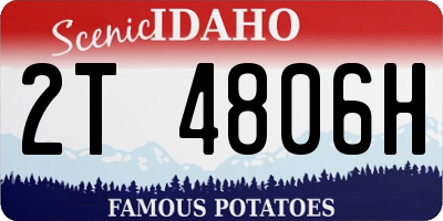 ID license plate 2T4806H