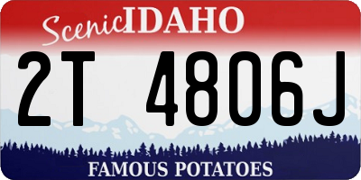 ID license plate 2T4806J