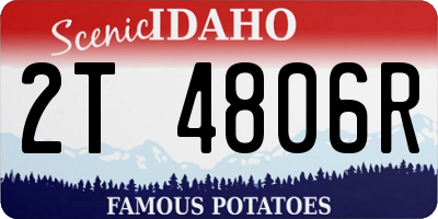 ID license plate 2T4806R