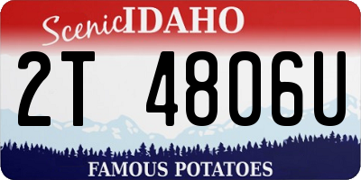 ID license plate 2T4806U