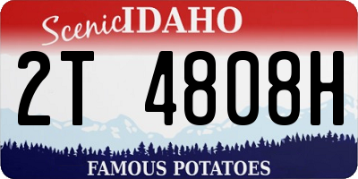 ID license plate 2T4808H
