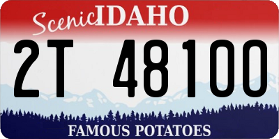 ID license plate 2T4810O