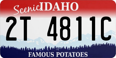 ID license plate 2T4811C