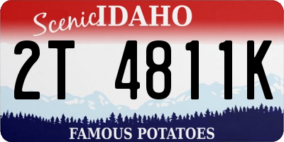 ID license plate 2T4811K