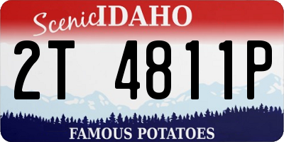 ID license plate 2T4811P