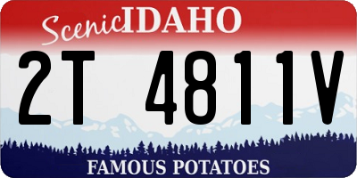 ID license plate 2T4811V