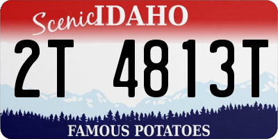 ID license plate 2T4813T