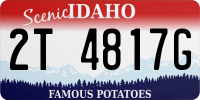 ID license plate 2T4817G