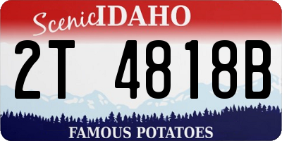 ID license plate 2T4818B