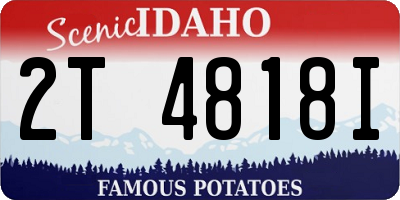 ID license plate 2T4818I