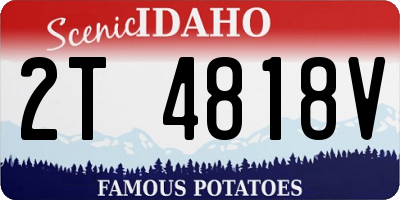 ID license plate 2T4818V