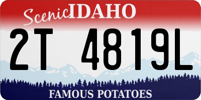 ID license plate 2T4819L
