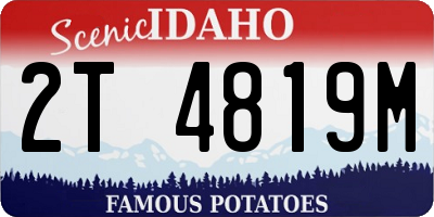 ID license plate 2T4819M