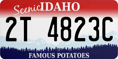 ID license plate 2T4823C