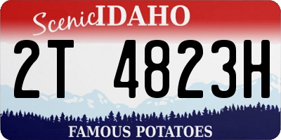 ID license plate 2T4823H