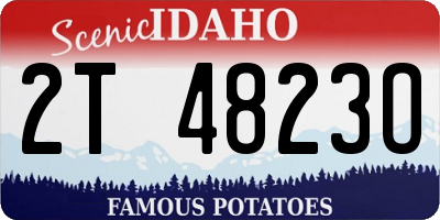 ID license plate 2T4823O