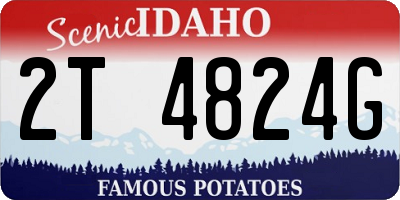 ID license plate 2T4824G