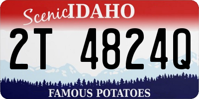 ID license plate 2T4824Q