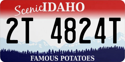 ID license plate 2T4824T