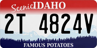 ID license plate 2T4824V