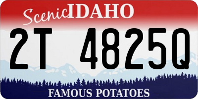 ID license plate 2T4825Q