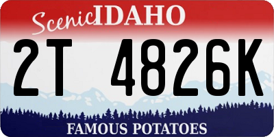 ID license plate 2T4826K