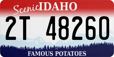 ID license plate 2T4826O