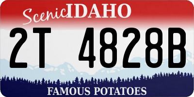 ID license plate 2T4828B
