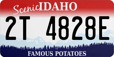 ID license plate 2T4828E