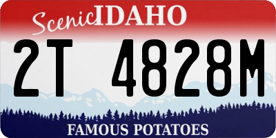 ID license plate 2T4828M