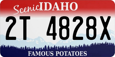 ID license plate 2T4828X