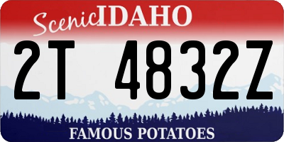 ID license plate 2T4832Z