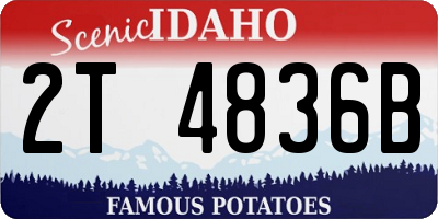 ID license plate 2T4836B