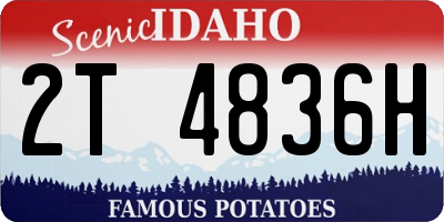 ID license plate 2T4836H