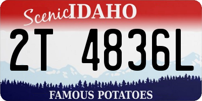 ID license plate 2T4836L