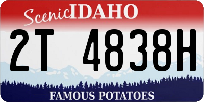 ID license plate 2T4838H